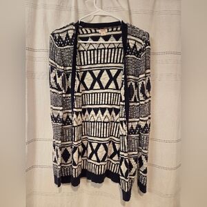 Women's S Geometric Cardigan